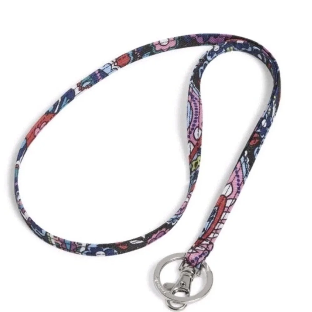 Vera Bradley Lighten Up Wide Lanyard Haymarket Paisley 28182-R88 New
